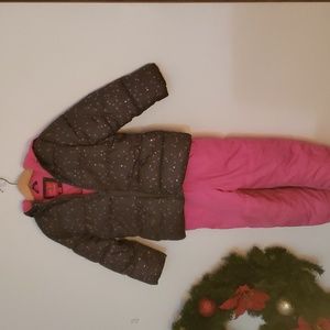 2 pc winter jacket with coordinating snowpants, 4T